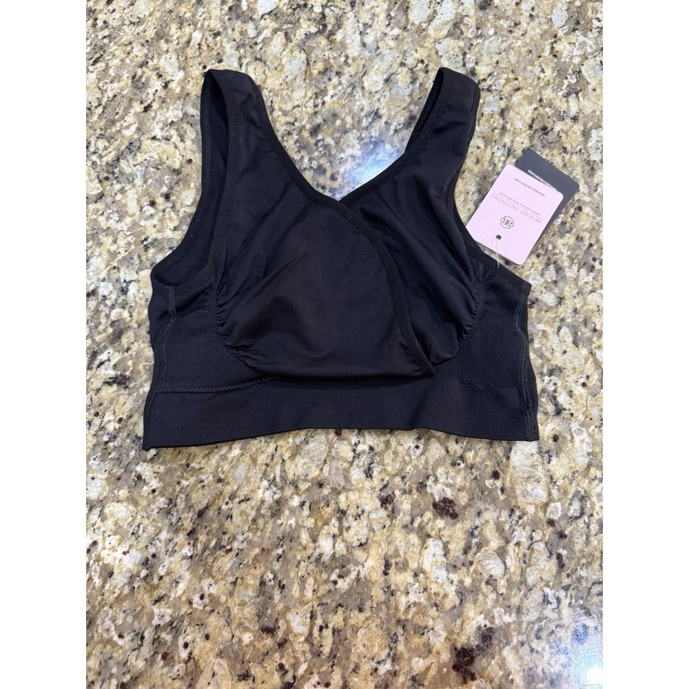 Belly Bandit BDAโ Bra for Nursing, Seamless & Wireless Size Medium Black